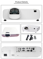 Proyector 4K de 4800 Lúmenes, Pantalla Increíble, Proyección Inmersiva en Interiores, Proyector de Mapeo para Proyección Interactiva de 360 Grados