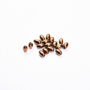 Pierres précieuses brutes naturelles 3*5mm 4*6mm perles d'hématite tambour en bronze mat prêt à expédier - Product Image 2