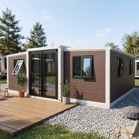 Maisons préfabriquées faciles à assembler, pliables, 3 chambres, modulaires, extensibles, type conteneur