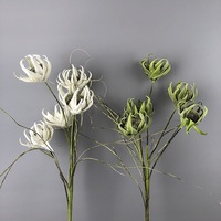 Bouquet de fleurs artificielles LO-988 style nordique en EVA et PE, fausses Protea et Thistle pour showroom moderne et design intérieur minimaliste