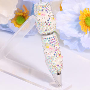 Cute Fruit KT <b>Bee</b> Pearl Full for Plastic Ballpoint Pen Heavy Industry Diamond High Profile Luxury Manual Burst - Product Image 5
