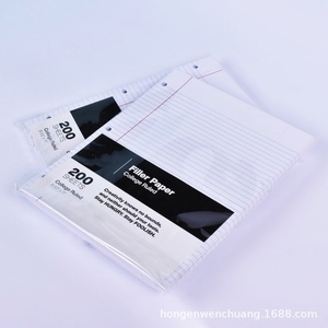 American Office A4 Loose-Leaf <strong>Notebook</strong> <strong>3</strong>-Hole Spiral Cross-Border Core Paper Horizontal Line Inner Page Manufactured America - Product Image 5