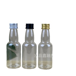 ขวดพลาสติกใส Cangxian Xinrong ขนาด 50 มล. พร้อมฝาอลูมิเนียม สำหรับบรรจุน้ำมัน แอลกอฮอล์ และตัวอย่าง - Product Image 2