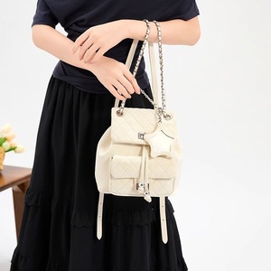Luxury Quilted <strong>Backpack</strong> Women <strong>Leather</strong> Top-Tier Dumas Rucksack Classic Chain Bag Star Mirror Designer <strong>Small</strong> Flap Travel Bag - Product Image 4