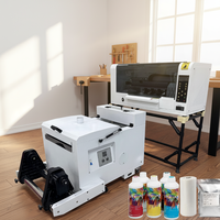Snelle digitale A3 DTF inkjetprinter XP600 I3200 PET-folie 15 inch 35cm T-shirt DTF-printer printmachine met oven voor textiel