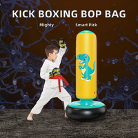 Muestra Gratuita: Saco de Boxeo Inflable de PVC para Kick Boxing, Saco de Boxeo Independiente con Relleno de Aire para Alivio del Estrés y Entrenamiento