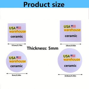 <b>Coaster</b> With Back Sublimation Custom Printed Round Square Blank Cork <b>Ceramic</b> <b>Coasters</b> for Drinks - Product Image 2