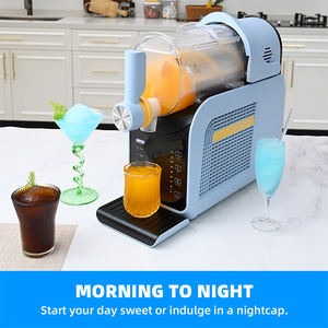 Mesin Slushie Otomatis dengan 6 <span class=keywords><strong>Program</strong></span> Prasetel, Tidak Perlu Es, Pembuat Minuman Beku dengan Fitur Pembersihan Otomatis untuk Slushie & Es Krim - Product Image 5