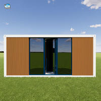 Maison conteneur modulaire préfabriquée, cabane moderne en bois respirante, taille personnalisée pour repas en plein air, bar domestique, complexe hôtelier, camping