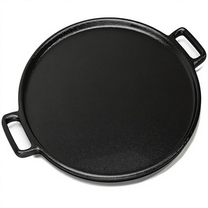 Padella <span class=keywords><strong>per</strong></span> <span class=keywords><strong>Pizza</strong></span> in Ghisa Completa da 14 Pollici, <span class=keywords><strong>per</strong></span> Cucinare, Cuocere <span class=keywords><strong>al</strong></span> Forno e Grigliare, Resistente, Durevole, a Riscaldamento Uniforme, Versatile - Product Image 1