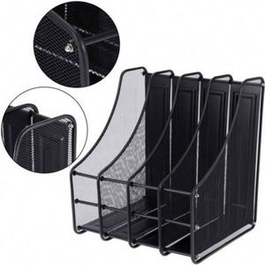 2024 Most Popular Best Supplier 4 Vertical Compartments Metal Mesh Desk <b>File</b> <b>Organizer</b> <b>File</b> <b>Organizer</b> Desk <b>File</b> <b>Organizer</b> - Product Image 4