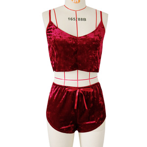 Set <span class=keywords><strong>Pigiama</strong></span> <span class=keywords><strong>in</strong></span> <span class=keywords><strong>Pile</strong></span> con Sottoveste a Collo a V e Pantaloncini per Donna - Product Image 5