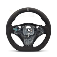 Volant en cuir suédé noir intégral avec emplacement pour palettes de changement de vitesse pour BMW Série 1 et 3 E90 E91 E92 E93 M3 E82 E81 E87 E88