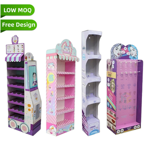 Espositore Pieghevole Personalizzato in Cartone Ondulato a Più Livelli con Ganci per Prodotti da Negozio - Product Image 3