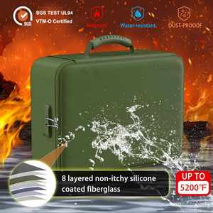Large Capacity Waterproof and Fireproof Hard Briefcase <b>Bag</b> Premium Product - Product Image 2