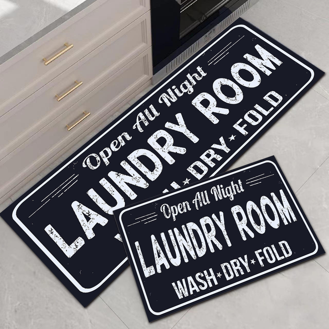 ภาพวาดห้องซักรีด (สีดำ)