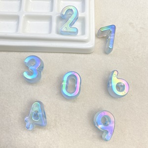 Perles acryliques unies effet goutte d'huile, motif dessin animé mignon, forme biscuit, à trou droit, pour breloques de téléphone et accessoires de pendentifs - Product Image 5