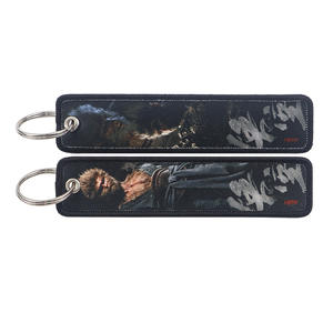 Hot New Wholesale Black Myth Wukong llavero con bordado Anime Game Hero <span class=keywords><strong>Jet</strong></span> Tag llavero tejido personalizado llavero de lujo - Product Image 1