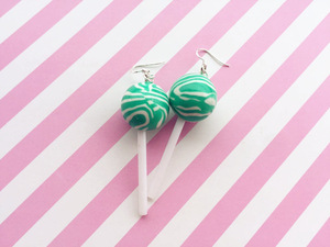 Kawaii Simulazione 3D Lollipop Ciondola Gli <span class=keywords><strong>Orecchini</strong></span> Candy <span class=keywords><strong>Polimerica</strong></span> Cabochons Flatback Orecchino Per Le Donne Carino Regalo Di Compleanno - Product Image 6