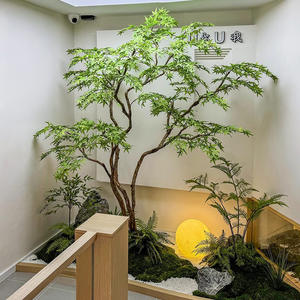 ต้นเมเปิลสีเขียวเทียม, บอนไซเมเปิลกรงเล็บไก่, ของตกแต่งพื้น, ห้องน้ำชา, ตกแต่งภูมิทัศน์ด้วยพืชสีเขียวในร่ม - Product Image 2