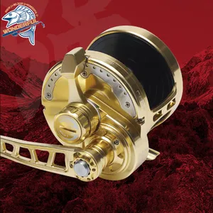 2023 5.3:1 bateau de pêche en eau profonde tout en métal avec sirène sonore Nanyou mer profonde roue de plaque de fer à bascule lente moulinets de pêche - Product Image 6