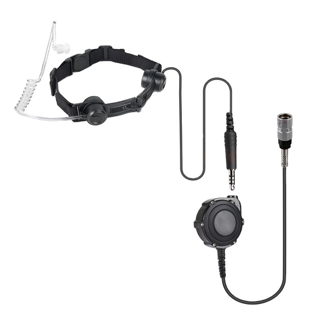 Hidden Air Acoustic Tube Magnetic Throat Microphone