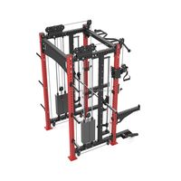 Support de cage électrique multifonctionnel avec barre Smith et système de poulie à câble