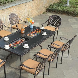 <span class=keywords><strong>Set</strong></span> Tavolo da Giardino <span class=keywords><strong>per</strong></span> Esterni di Alta Qualità in Vendita, <span class=keywords><strong>Set</strong></span> da Pranzo con Telaio in Alluminio <span class=keywords><strong>per</strong></span> <span class=keywords><strong>Balcone</strong></span> e Barbecue - Product Image 4