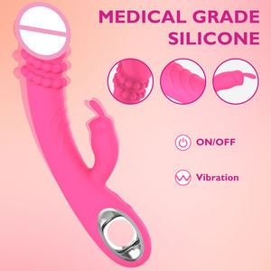 Extra Grote Usb Oplader Vibrator Waterdichte Toverstaf Konijn Massager Volwassen Seksproducten Met Verwarming En Vibrerende Functies - Product Image 4