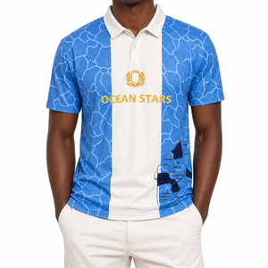 Custom Street Retro Voetbalshirt Digitale Print Design Oversized Ademend Zomer Korte Mouw Uniform 100% Polyester - Product Image 2