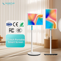 Pantalla Inteligente Giratoria Leaderhub L277M de 27 Pulgadas con Cámara de 800W, 8GB+128GB, Android 13.0, Batería de 9500mAh
