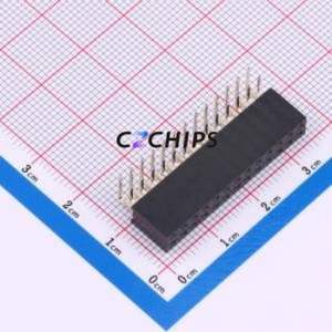 HC-PM254-8.5H-2x13PW Pin Socket Bent Lead Through Hole,P=2.54mm Connector 2x13P 2.54mm 2.54mm Square Hole - Product Image 1