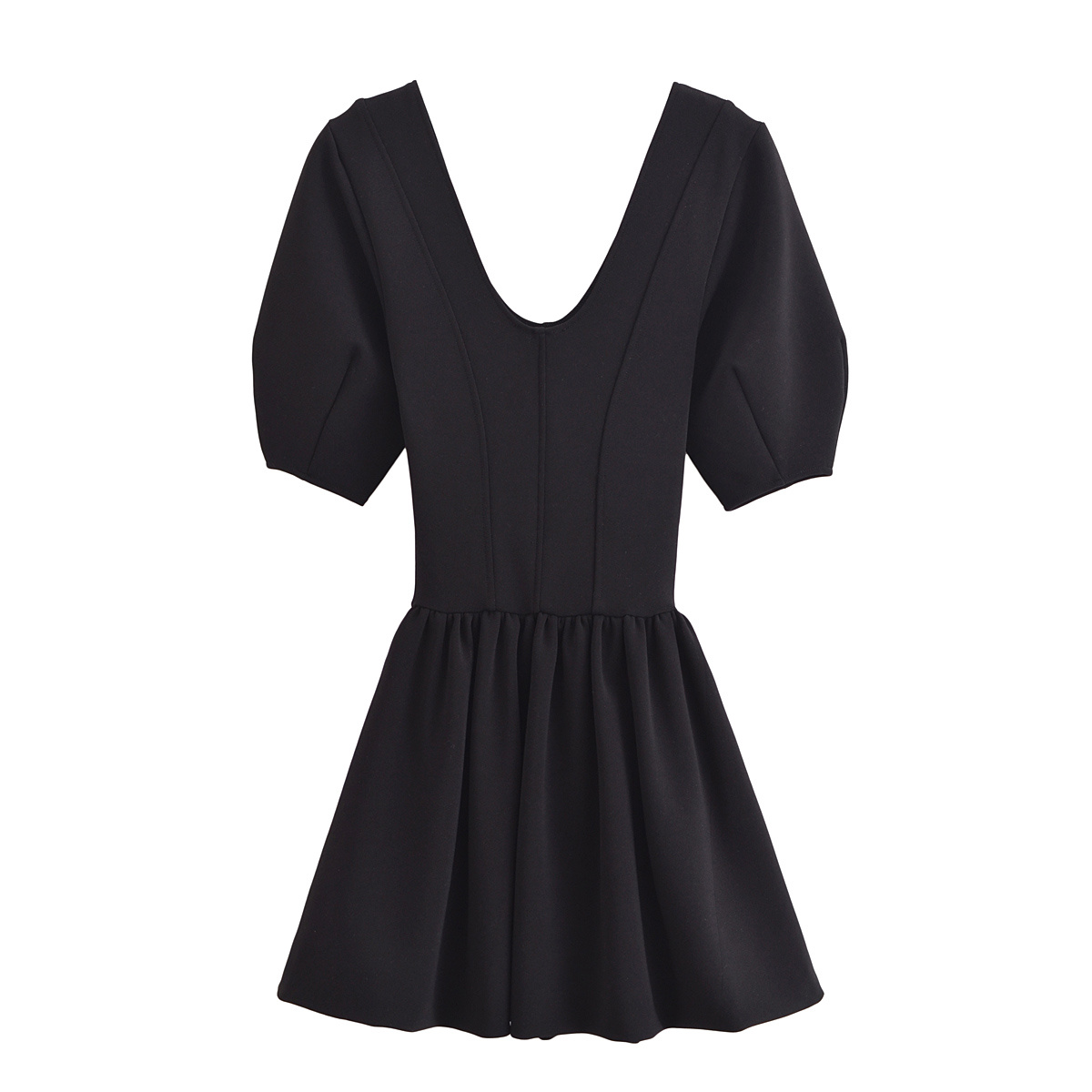 Spring New Women's Fashion Slim Simple Round Neck Short Sleeve Short Dress Spring New Women's Fashion Slim Simple Round Neck Short Sleeve Short Dress