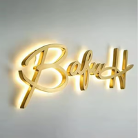 Enseigne 3D personnalisée à DEL en PVC pour magasin de détail Enseignes lumineuses avec lettres à canal avec application intérieure pour la décoration de bâtiments de magasins