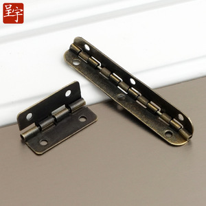 Chengyu 30mm Inner 90 Degree Positioning Hinge Iron Antique Bronze Furniture Hinge Surface Mount Standard H Type - Product Image 1
