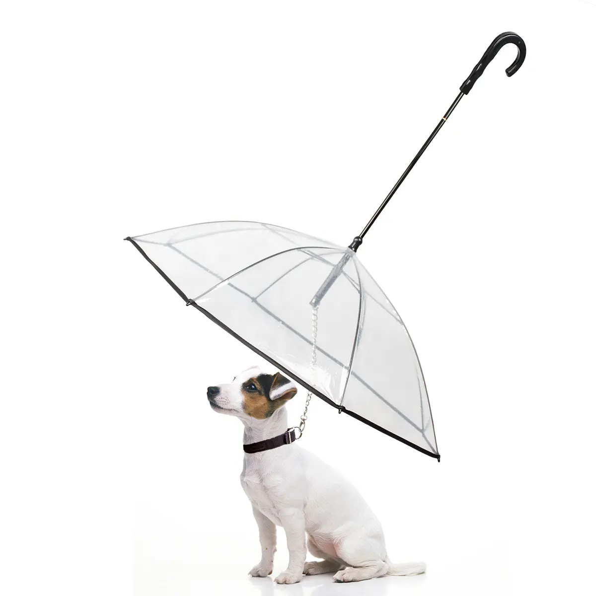 Upgrade Pet Umbrella Nützlicher Pet Dog Umbrella mit Leinen halter an Regentagen