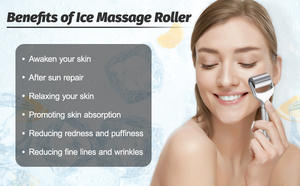 Alat Terapi Dingin Genggam untuk Kecantikan, Pijat Getar, Pengencang Wajah, Relaksasi Otot, Perawatan Wajah dan Tubuh - Product Image 3