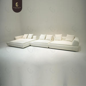 Canapé modulaire minimaliste moderne de haute qualité de conception italienne avec couleur personnalisable, utilisation <span class=keywords><strong>en</strong></span> <span class=keywords><strong>appartement</strong></span> et <span class=keywords><strong>en</strong></span> hôtel, tissu <span class=keywords><strong>en</strong></span> velours - Product Image 2