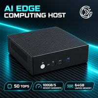 Ubuntu Preinstalled AI Edge Computing Host GPU NPU Dual Engine Mini PC untuk Inferensi AI di Perangkat Tepi