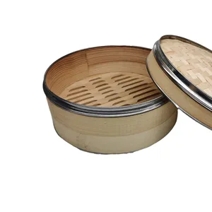 Xiangteng specializes in the production and wholesale of 100% natural bamboo dim sum heightened stainless steel steamer