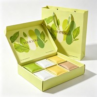 Boîte d'emballage en gros pour thé, sachet de café filtre, coffret cadeau, emballage de thé en carton personnalisé avec logo, pelliculage mat