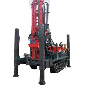 China supplier small 2.2KW 150M 22HP 24HP diesel engine hydraulic water well drilling machine