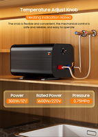 12V DC Tragbarer Warmwasserbereiter mit Edelstahl-Innentank, Energieeffizient, Langlebiger Kunststoffkörper für Wohnmobile, Outdoor-Camping und Vans