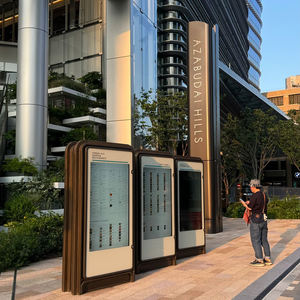 Personalizzare il Wayfinding di Hotel e centri commerciali all'aperto in alluminio al di fuori della mappa segni di guida del pilone segnaletica segno architettonico - Product Image 1