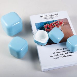 PP kosmetik persegi krim, toples PCR plastik Mini murah 20g 30g 50g 100g - Product Image 3