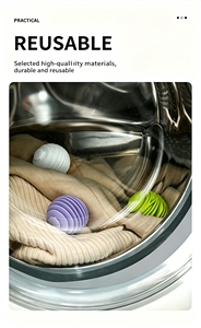 Balles de lavage réutilisables anti-nœuds pour machine à laver, attrape-poils pour animaux domestiques, pour sécheuse et lave-linge, vente en gros - Product Image 5