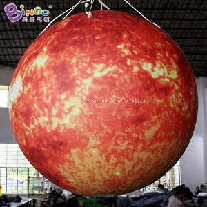 Globos Inflables Luminosos de <span class=keywords><strong>Bingo</strong></span> Advertising con Forma de Planetas, Luna, Sol y Tierra, Globo Lunar Inflable Grande, Luna Inflable Gigante con Luces LED - Product Image 2