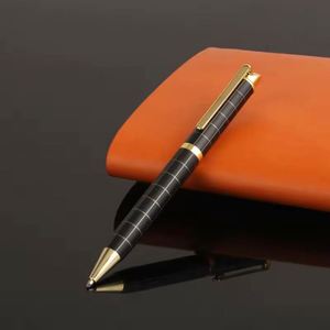 Black Grid Pattern Twist Metal <b>Ballpoint</b> <b>Pen</b>, Engraved Checkered Texture Rotating Executive <b>Pen</b> Custom Logo for Business - Product Image 4