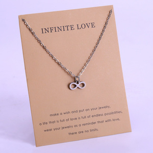 สร้อยคอสแตนเลส Infinity Love Family Bird Butterfly Elephant Luck Tree Angel Wing Arrow เพื่อนที่ดีที่สุดสร้อยคอเพื่อนเจ้าสาว - Product Image 2