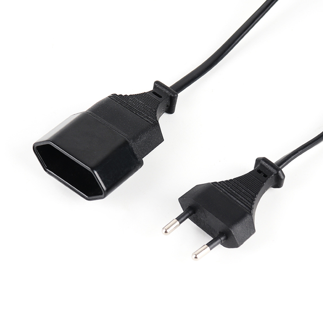 European VDE Approval 2 Pin Plug Power Extension Cord
